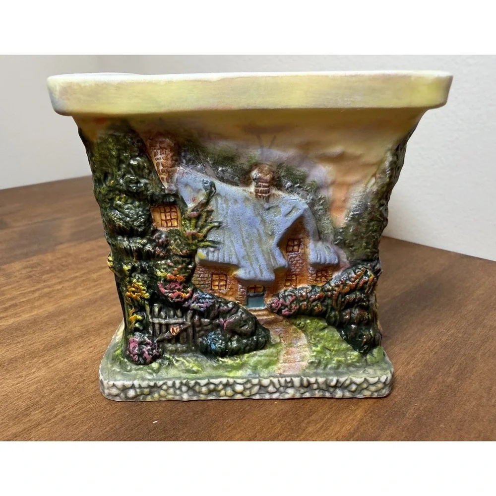 Thomas Kinkade Painter Of Light Country Cottages Votive Square Candle Holder 3